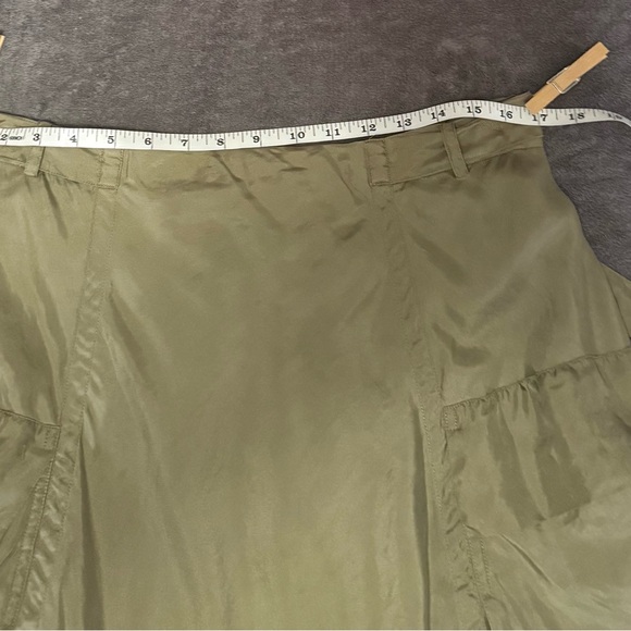 Dkny pure Asymmetrical Green Bubble Midi Skirt - Picture 10 of 16